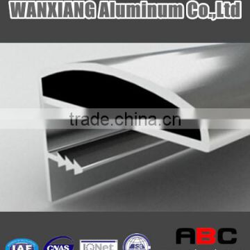 6063 T5 Aluminium profile with PVC wrapping wood grain for silding door -GL158