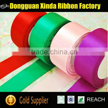 Factory Supplier Colorful Double Side Polyester Silk Ribbon