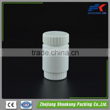 Empty HDPE pharmaceutical plastic bottle 100ml white colored pill bottles with childproof cap
