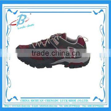 Men's hiking shoes latest design genuine leather good quality for wholesale