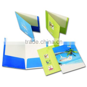 A4 size paper file folder with two pockets (BLY8-0313PF)