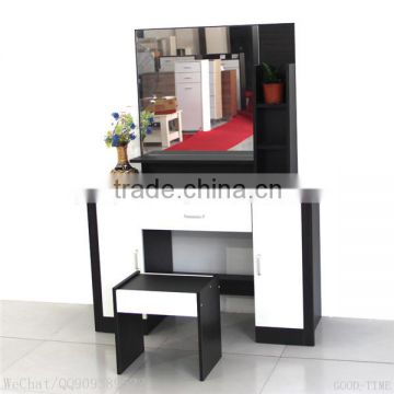 wooden grain melmained MDF board Modern large simple cheap dressing table