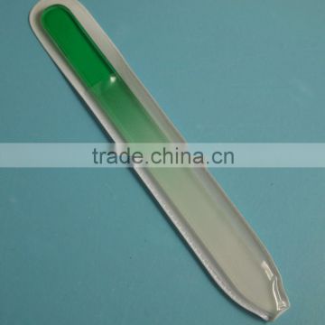 BLC-026 140mm Green colored handle double side nail file glass