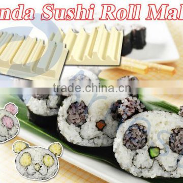 japanese sushi set panda shaped plastic kitchen cutting cook tool sushi accessories Panda Sushi Roll Maker