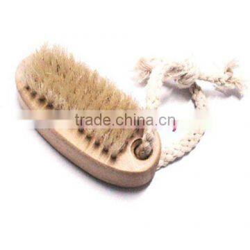 wooden foot cleansing brush