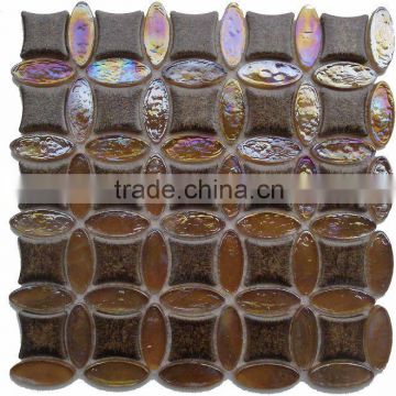 Crystalline glaze china mix glass mosaic tile