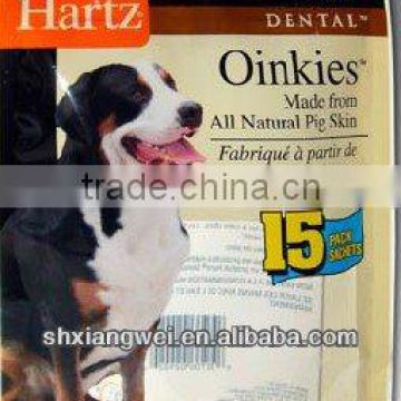 pet dog food bag with resealable zipper MADE IN CHINA