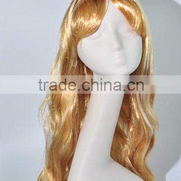 Special curls long blond wig synthetic costume wig N293