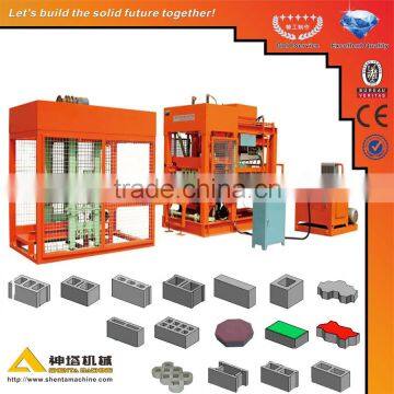 Hot sale! ShentaQTY6-15 automatic concrete paver block machine