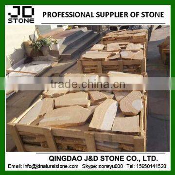 cut-to-size yellow sandstone flagstone