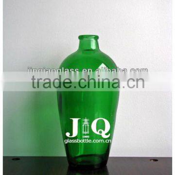 400ml Green Round Type Glass Spirit Bottle