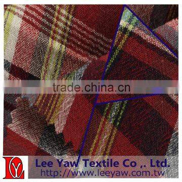 100% cotton yarn dyed crepe fabirc