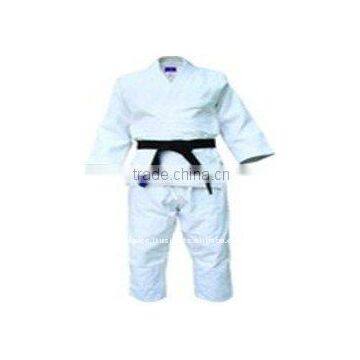 Strong Durable 100% Cotton Belt Included Plain White Judo Suit