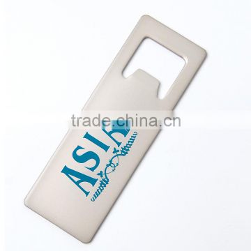 Promotinal stamp stainless steel custom metal bottle opener