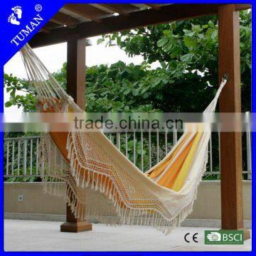 2015 New Style Deluxe Fabric Hammock Cotton Fringle