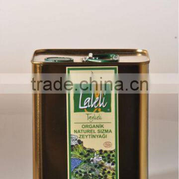 ORGANIC BEST QUALITY EXTRA VIRGIN OLIVE OIL by LALELI ( PRODUCED IN TURKEY ) ( 10 Liter Tin - Can )