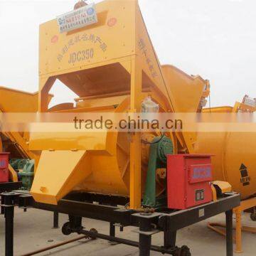 Single shaft JDC350 (17.5m3/h) stationary concrete mixersmall cement mixer