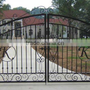 Customized Residential wrought iron/galvanized powder coated steel/Iron/ Stainless Steel Gate Ornament