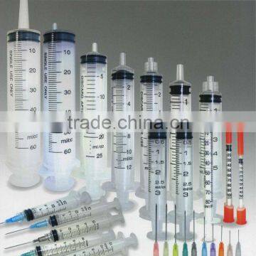 Disposable 3-parts Syringe Luer Slip/Lock with needle