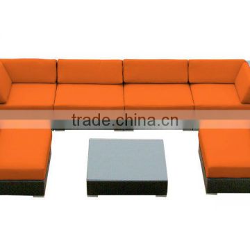Indoor and Outdoor 7 piece resin wicker sofa set