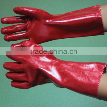 NMSAFETY anti light chemical and oil and water use long cuff PVC chemical gloves in different length