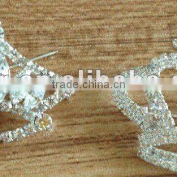 rhinestone crown brooch