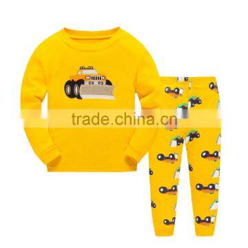 S15875A High Quality Children Organic Cotton Pajamas Sleepwear