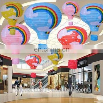 Factory Direct Wholesale Fire Balloon Hanging Paper Lanterns for Wedding Party Festival Mall Supermarket Bar KTV Decoration