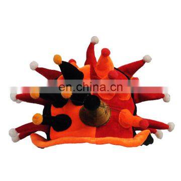 MCH-1010 Party Carnival funny velvet wholesale black red orange Joker Hat