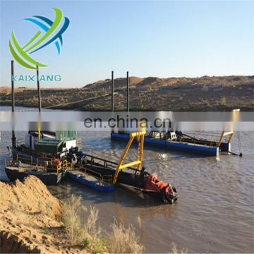 Hydraulic type cutter head suction dredger for river mud