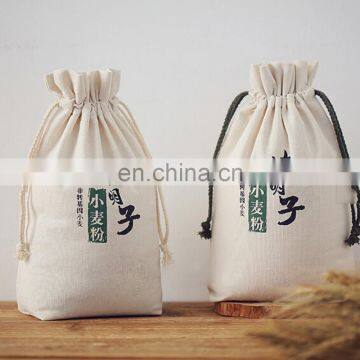 Personalize recycle cotton flour package sack bag for sale