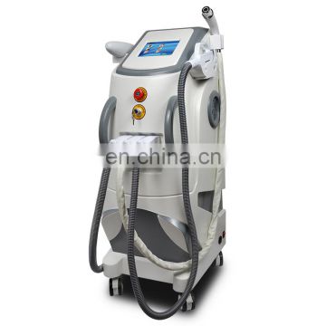 Wrinkle /tattoo/ hair removal e light ipl rf nd yag laser multifunction machine