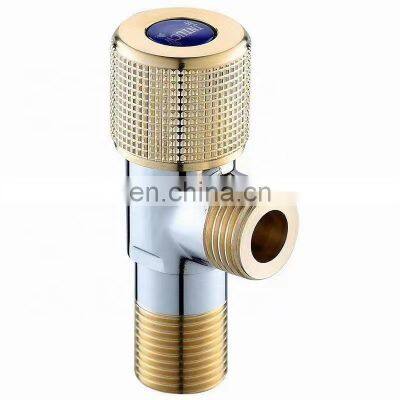 Factory hot sell 90 degree angle valve brass color 1/2 angle valve