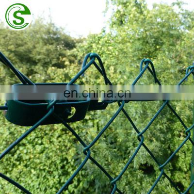China factory 2m galvanized green plastic coated chain link diamond mesh for farm