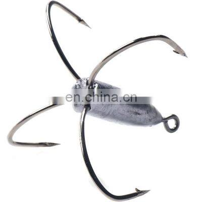 30g 40g 50g four anchor hook with lead fishing hooks fishing hooks barbless