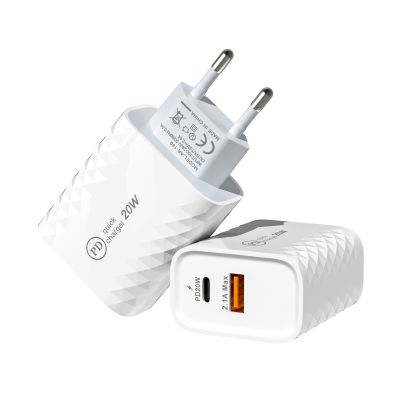 1USB+20w PD fast charge multifunctional Type-C travel charger high power APD 20w power adapter for iphone