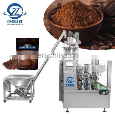 Factory Price Automatic Filling Flour Seasoning Spice Packaging Coffee Cocoa Powder Premade Bag Doypack Packing Machine