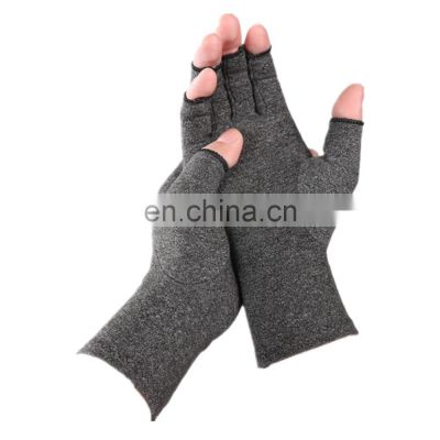Half finger cotton compression arthritis gloves