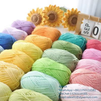 cotton blended yarn crochet milk cotton yarn