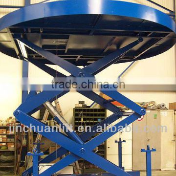 high quality good price customized scissor hydraulic lift rotating stage