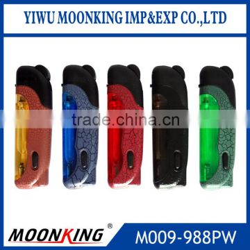 wholesale refillable plastic torch lighter with led lighter