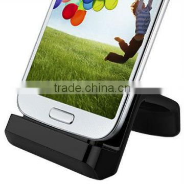Mikosi OEM&ODM Desktop Charging Dock for Samsung Galaxy S IV S4 i9500 with Adjustable Micro Connector Retail Box Packing