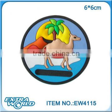rubber camel pvc fridge magnet