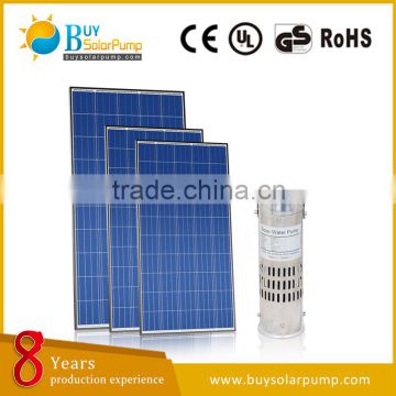 DC high pressure Submersible Solar Powered Pump for Irrigation