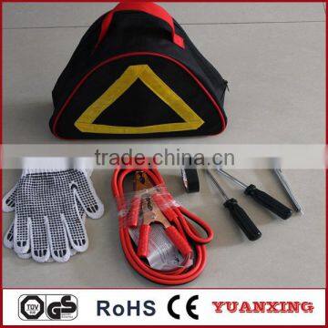 Roadside car repair triangle bag hand tool kit