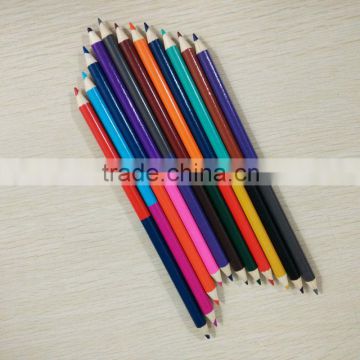 7" standard size round shape high quality 3.0mm color lead double color pencil
