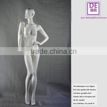 High tech display full body female mannequin window rack