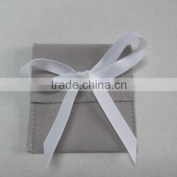 small custom cosmetic bag with ribbon