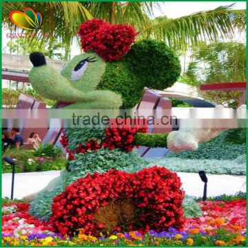 garden decoration artificial cartoon topiary animals grass animal