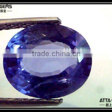 synthetic oval shape blue sapphire supplier